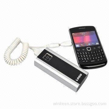 Aluminum Housing Power Bank with 4,800mAh, for iPhone 5 and Other Smartphones
